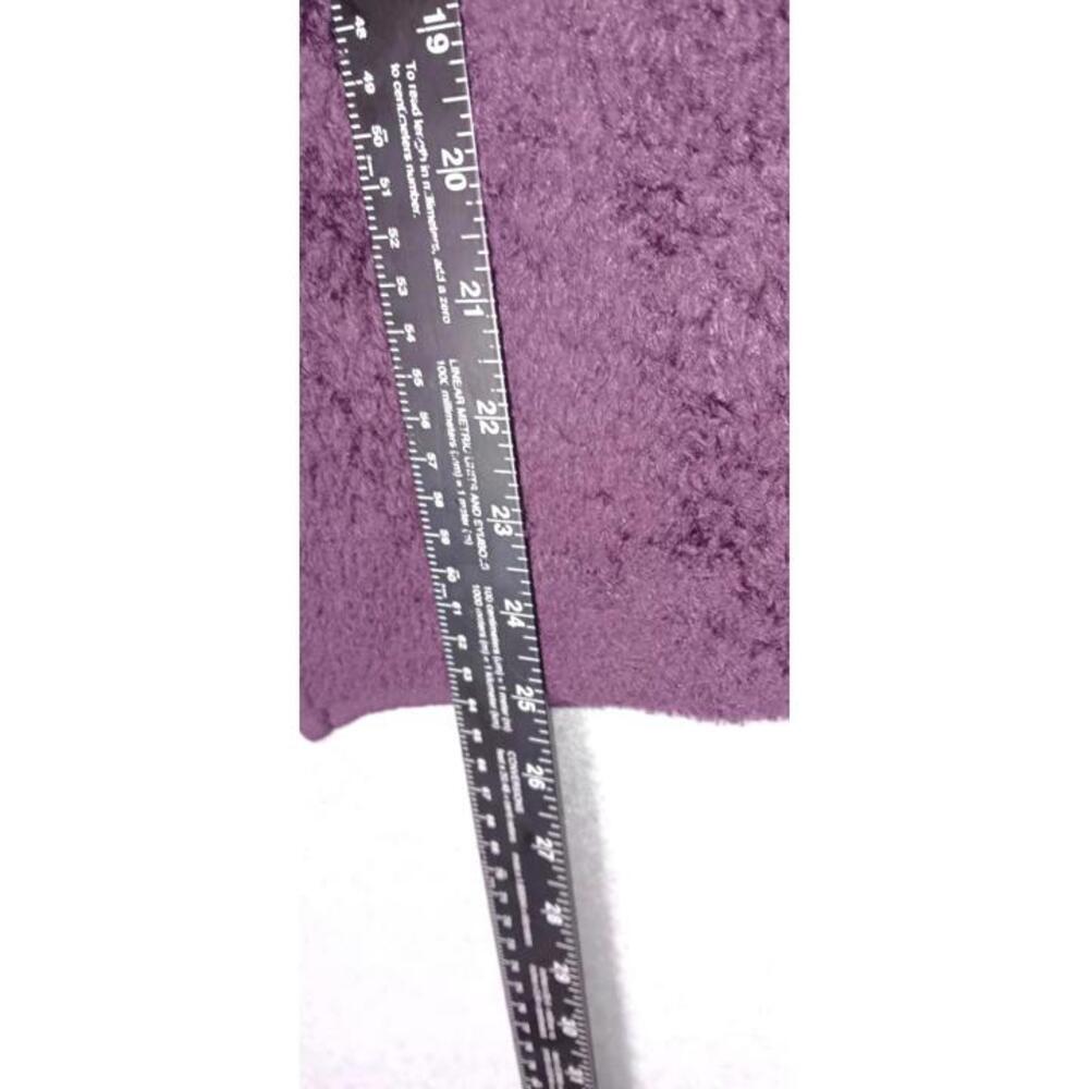 Croft And Barrow Faux Fur Zip Up Vest Womens Size XXL Purple Soft Sleeveless... - Picture 9 of 12